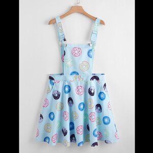 Donut Print Overall Dress Size 12/ 0XL